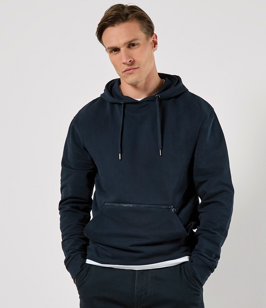 Kustom Kit Regular Fit Piqué Zipped Pocket Hoodie bedrukken met eigen logo