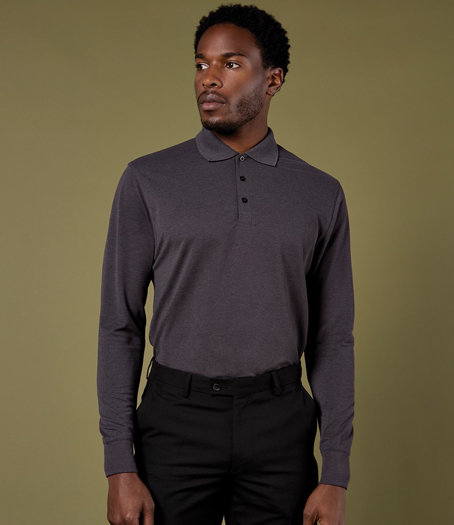 Polyester Pique Long Sleeve T-Shirt