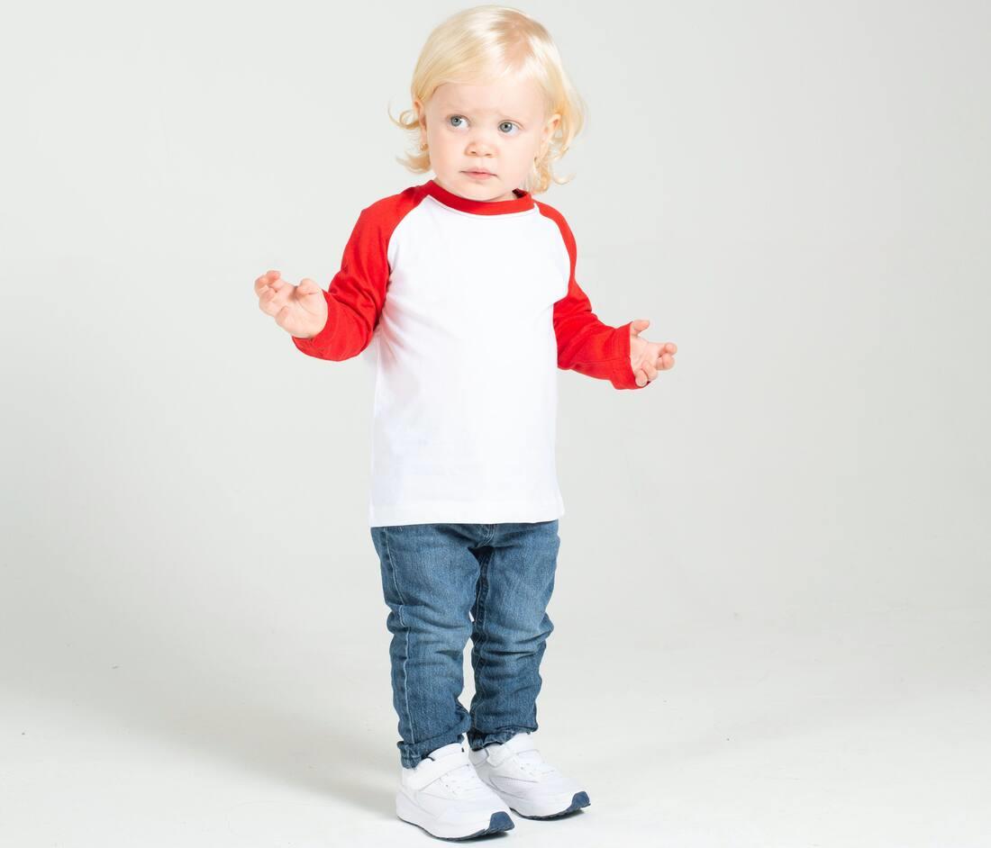 LARKWOOD LONG SLEEVED BASEBALL T SHIRT bedrukken met eigen logo
