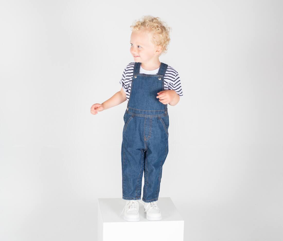 LARKWOOD DENIM DUNGAREES bedrukken met eigen logo