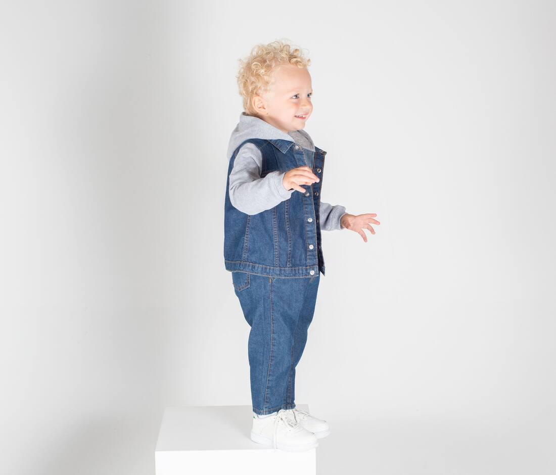 LARKWOOD DENIM JACKET WITH HOOD bedrukken met eigen logo