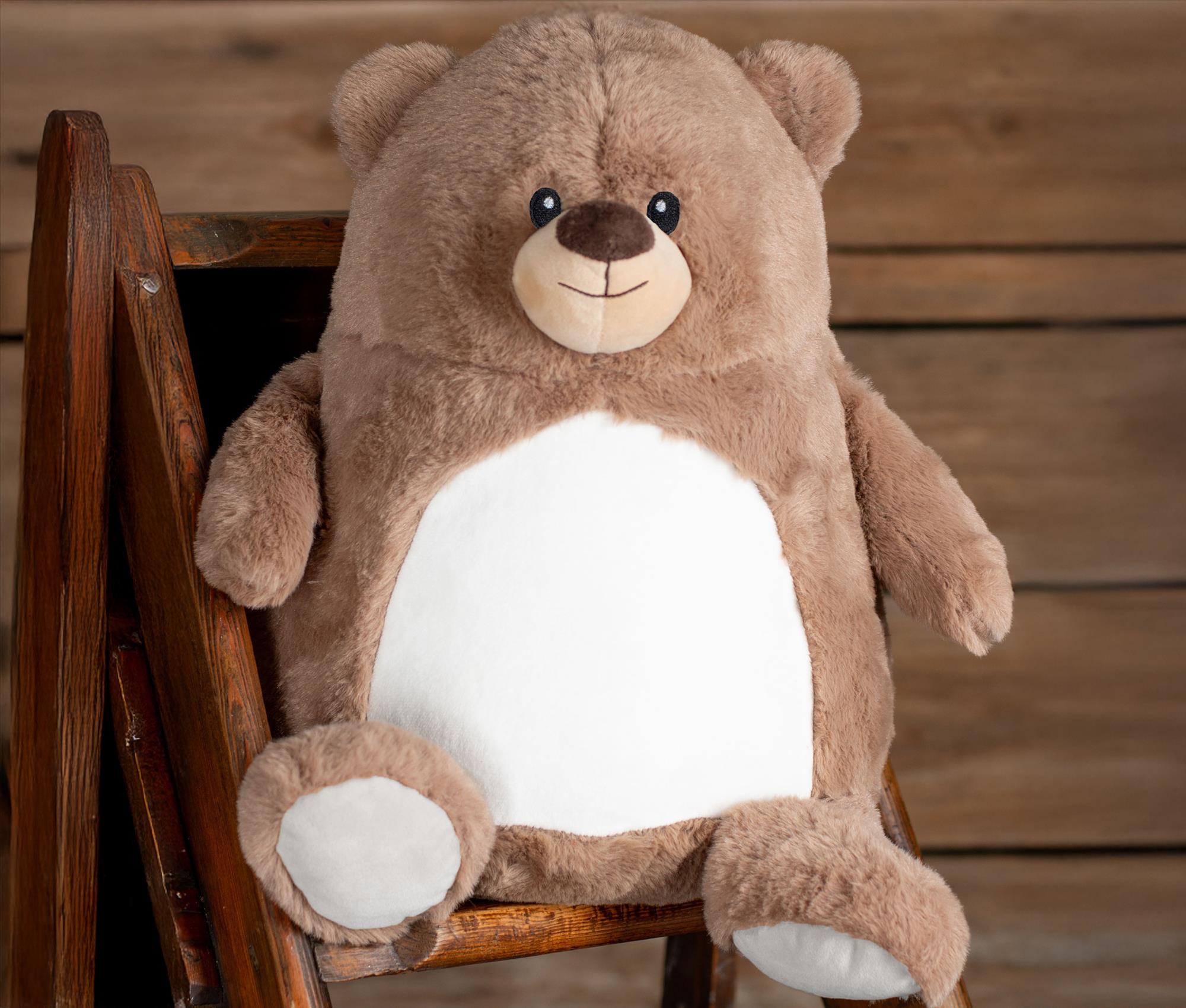 MUMBLES ZIPPIE BROWN BEAR bedrukken met eigen logo