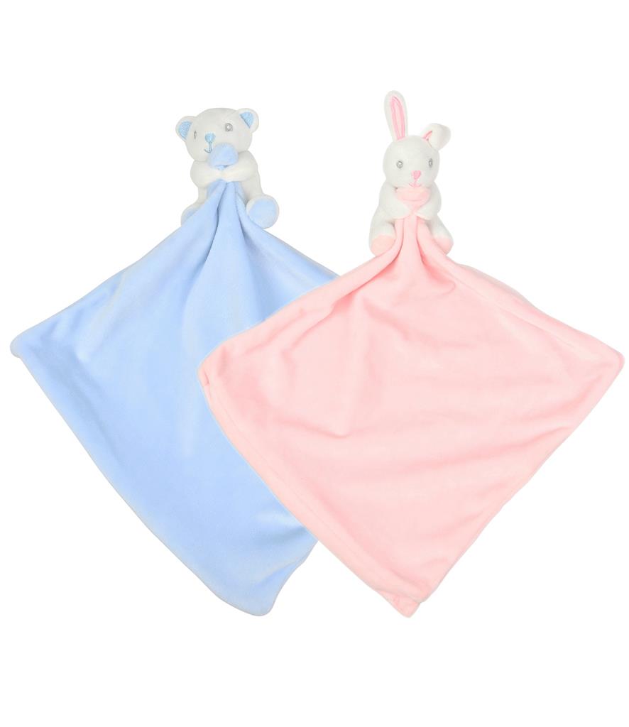 MUMBLES BABY ANIMAL COMFORTER WITH RATTLE bedrukken met eigen logo