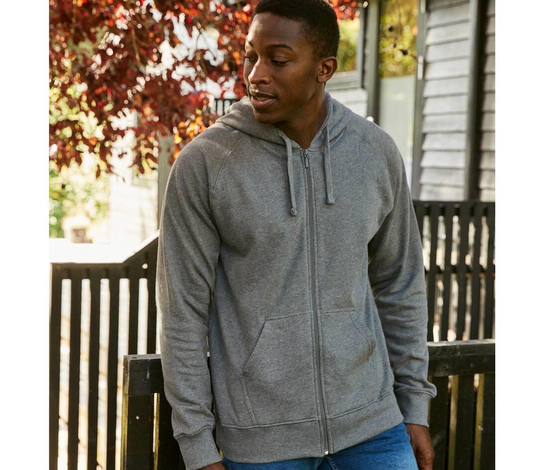 NEUTRAL MENS HOODIE WITH ZIP bedrukken met eigen logo