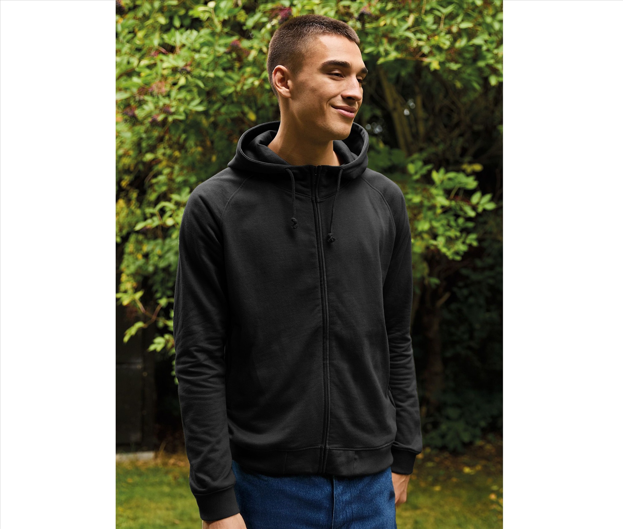 NEUTRAL UNISEX HOODIE W. HIDDEN ZIP bedrukken met eigen logo