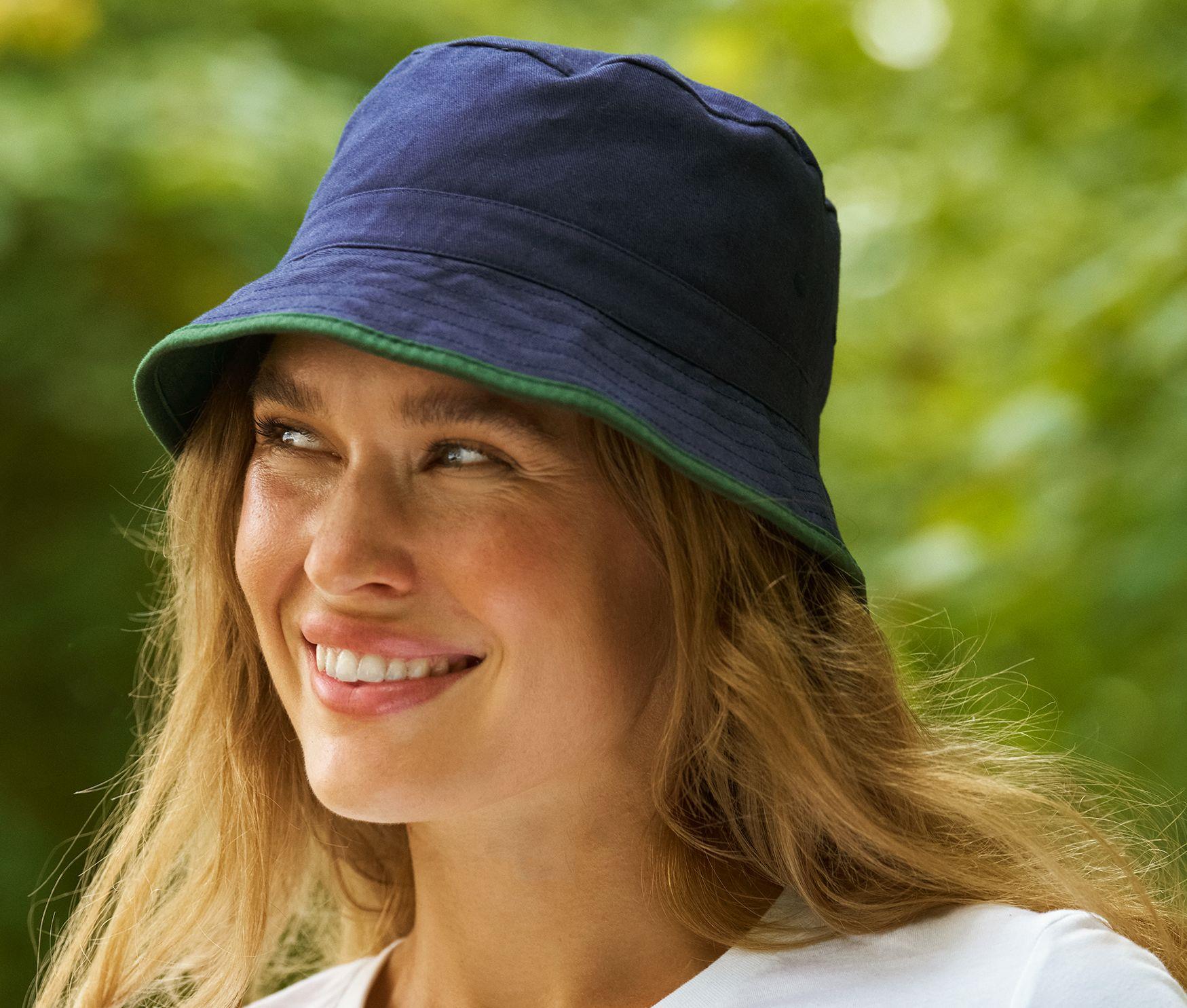 NEUTRAL REVERSIBLE BUCKET HAT bedrukken met eigen logo
