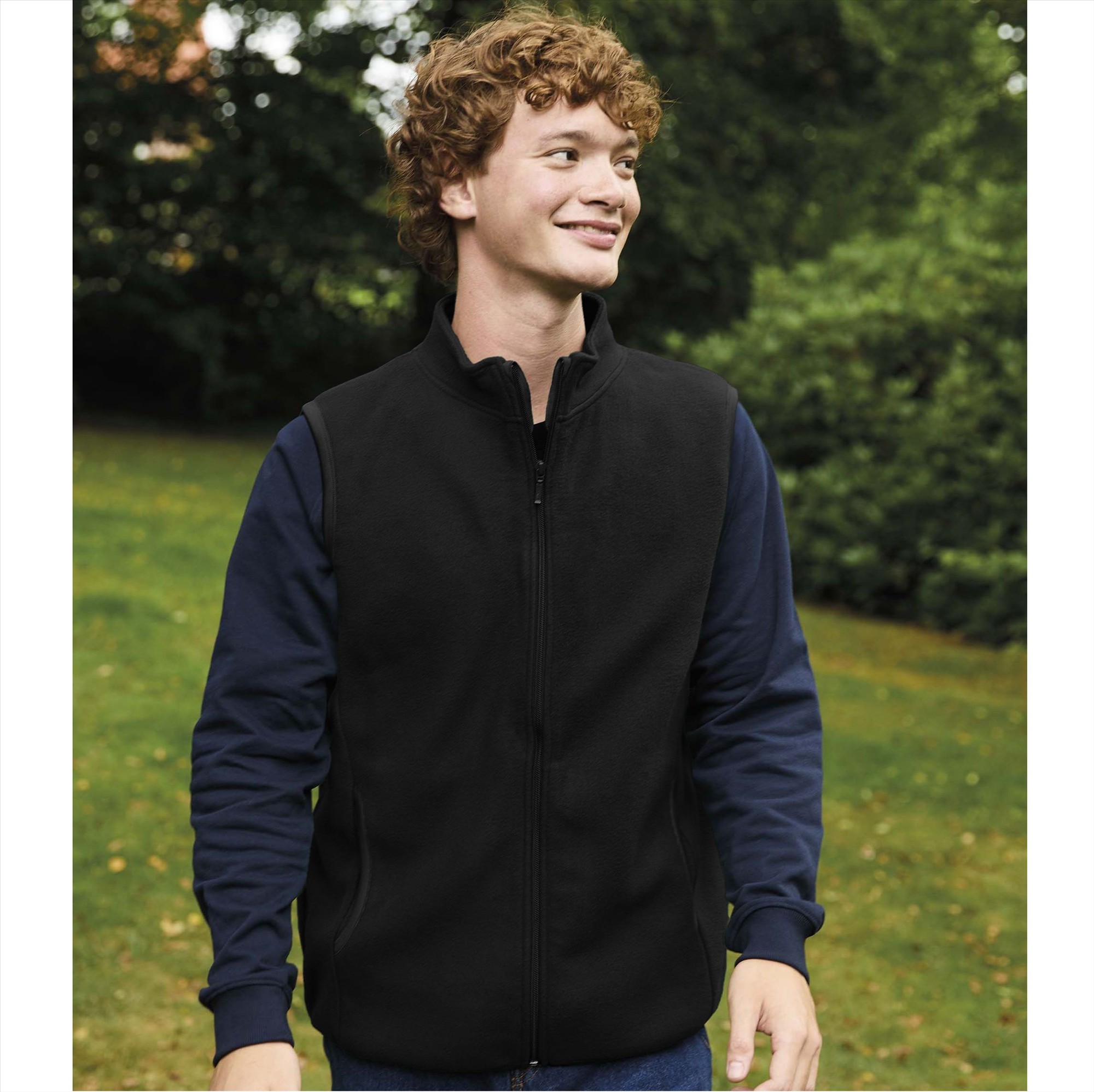 NEUTRAL RECYCLED FLEECE VEST bedrukken met eigen logo