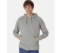 UNISEX TIGER COTTON HOODIE WITH ZIP NEUTRAL T63301