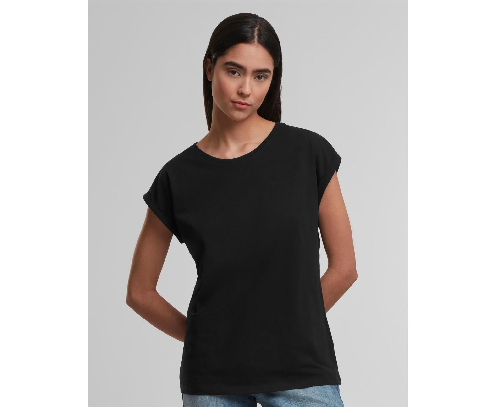 NEW MORNING STUDIOS Ladies Regular Extended Shoulder Tee bedrukken met eigen logo