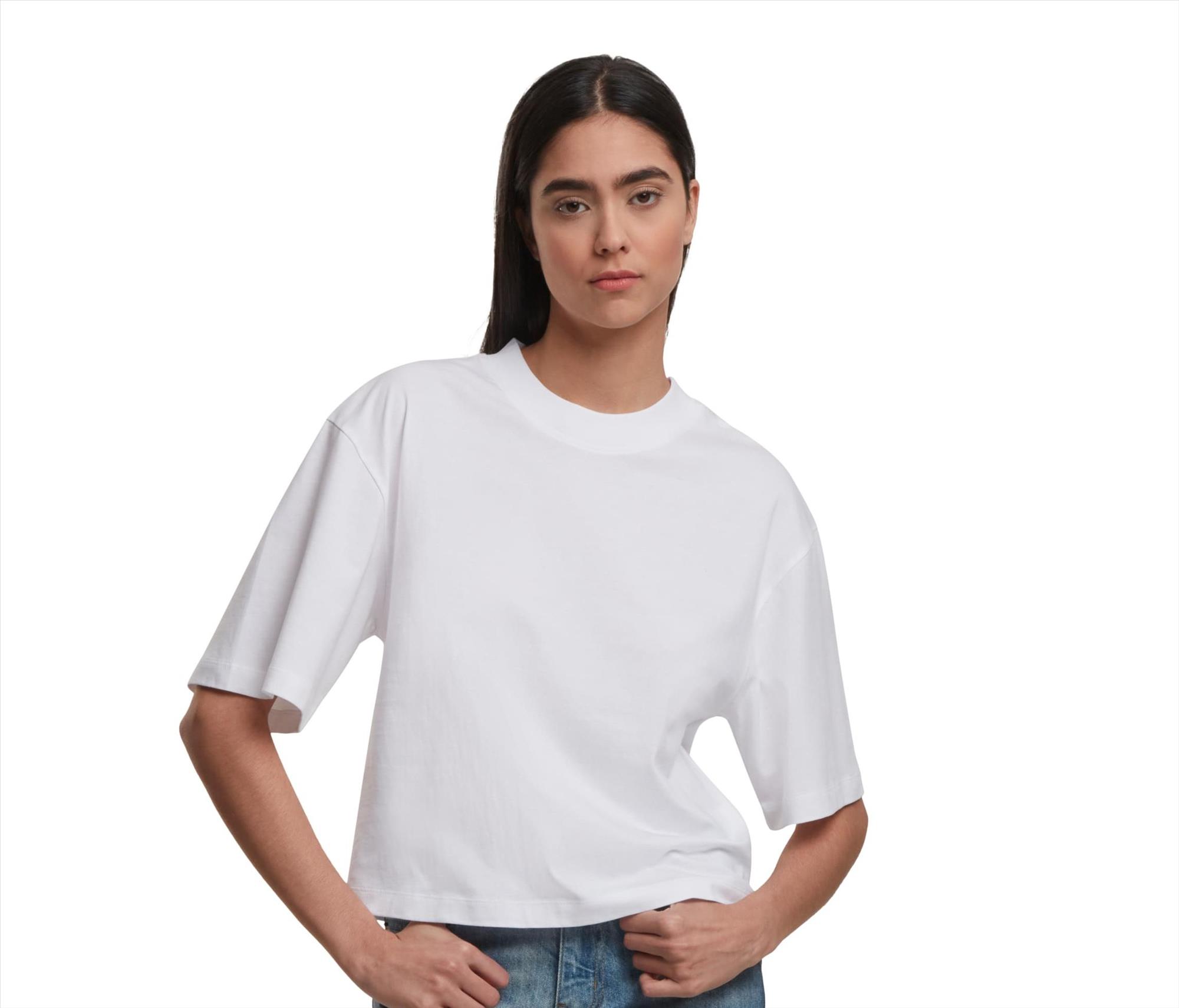 NEW MORNING STUDIOS Ladies Oversized Tee bedrukken met eigen logo