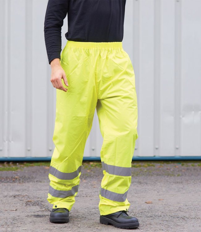 Hi-Vis Rain Trousers Portwest PW012