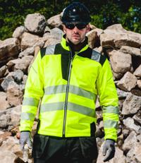 PW3 Hi-Vis Soft Shell Jacket Portwest PW1011