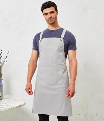 Cross Back Barista Bib Apron Premier PR129