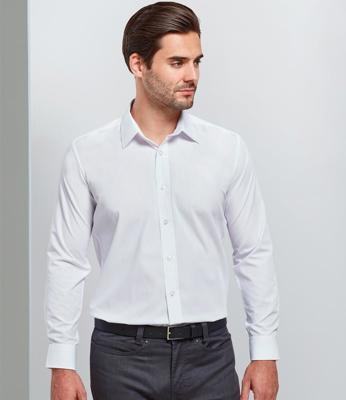 Long Sleeve Fitted Poplin Shirt Premier PR204