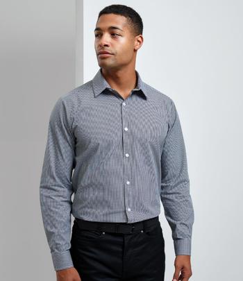 Gingham Long Sleeve Shirt Premier PR220