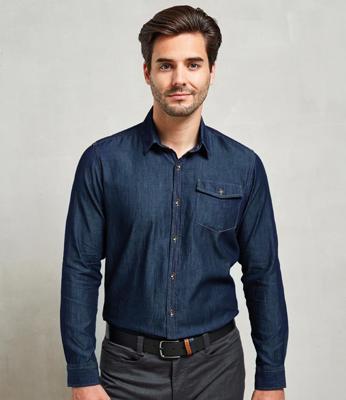 Jeans Stitch Denim Shirt Premier PR222