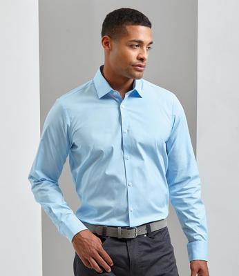 Long Sleeve Stretch Fit Poplin Shirt Premier PR244
