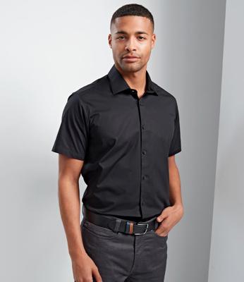 Short Sleeve Stretch Fit Poplin Shirt Premier PR246