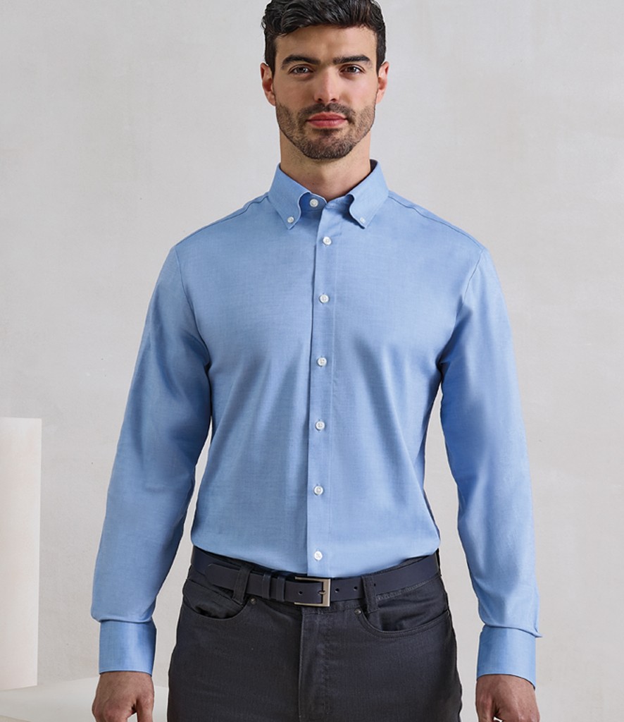Premier Supreme Long Sleeve Oxford Shirt bedrukken met eigen logo