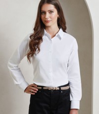 Ladies Signature Long Sleeve Oxford Shirt Premier PR334