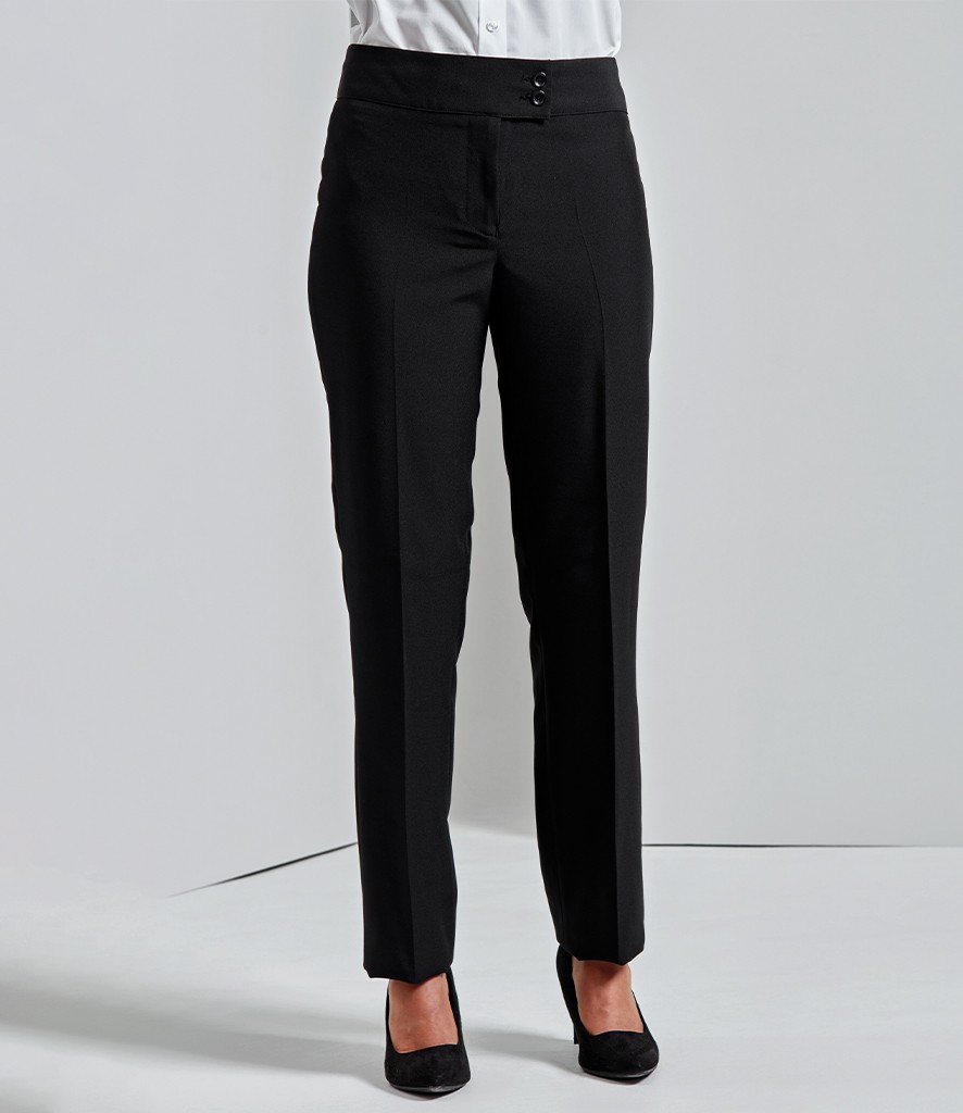 Premier Ladies Iris Straight Leg Trousers bedrukken met eigen logo