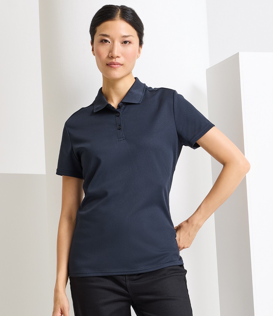 Premier Ladies Spun Dyed Recycled Polo Shirt bedrukken met eigen logo