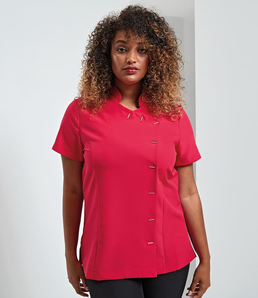 Premier Ladies Orchid Short Sleeve Tunic bedrukken met eigen logo