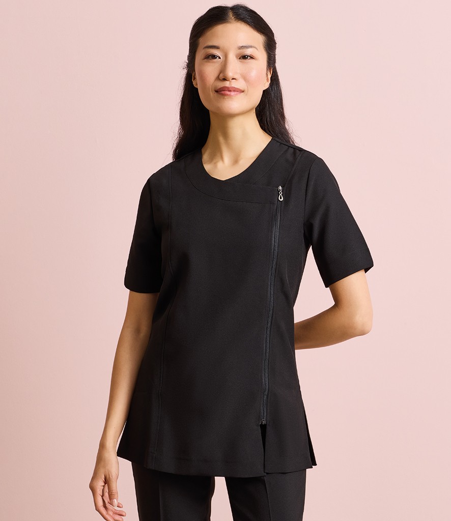 Premier Ladies Camellia Short Sleeve Tunic bedrukken met eigen logo