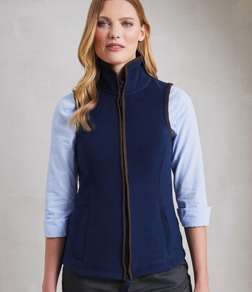 Premier Ladies Artisan Fleece Gilet bedrukken met eigen logo