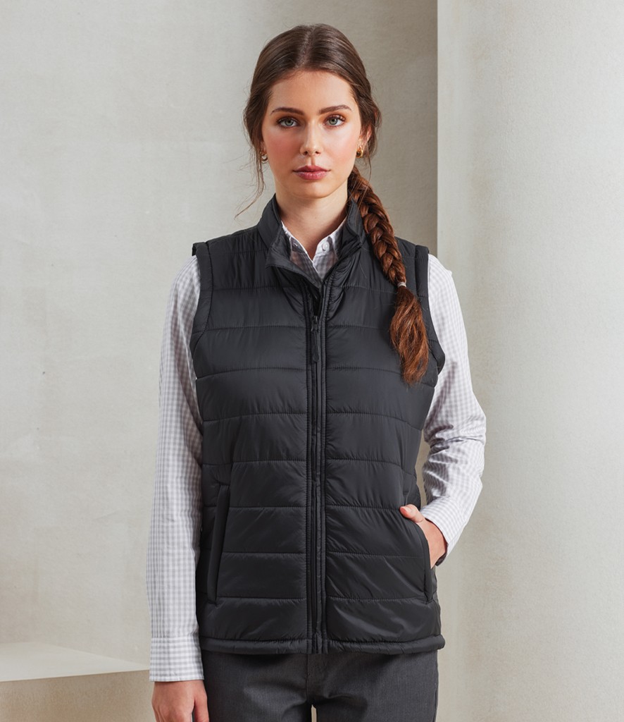 Premier Ladies Recyclight® Padded Gilet bedrukken met eigen logo