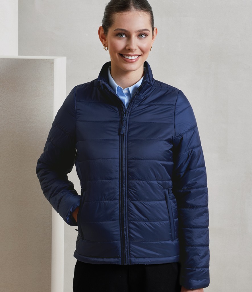 Premier Ladies Recyclight® Padded Jacket bedrukken met eigen logo