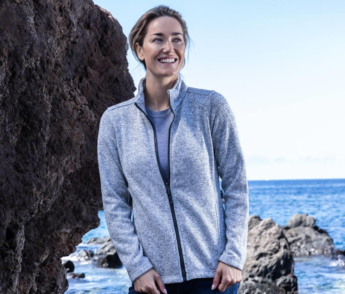 PROMODORO WOMEN'S KNIT FLEECE JACKET C+ bedrukken met eigen logo