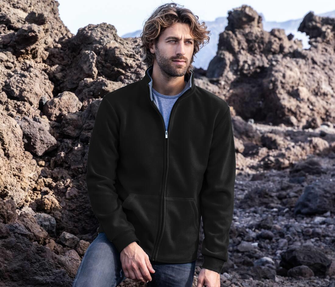 PROMODORO MEN’S DOUBLE FLEECE JACKET bedrukken met eigen logo