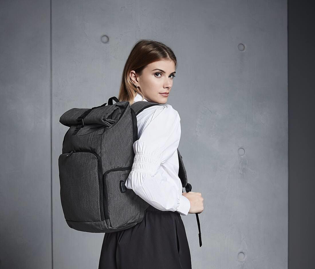 QUADRA Q-TECH CHARGE ROLL-TOP BACKPACK bedrukken met eigen logo