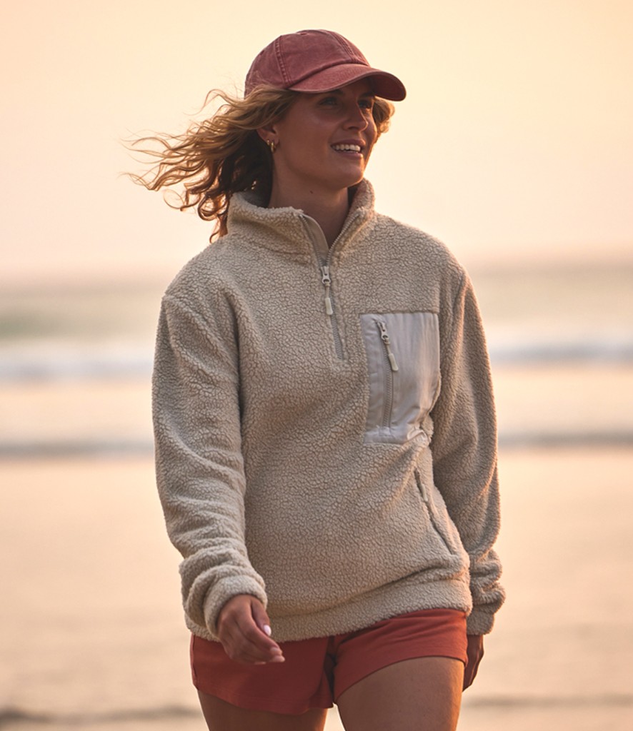 Ravine Unisex 1/4 Zip Borg Fleece bedrukken met eigen logo