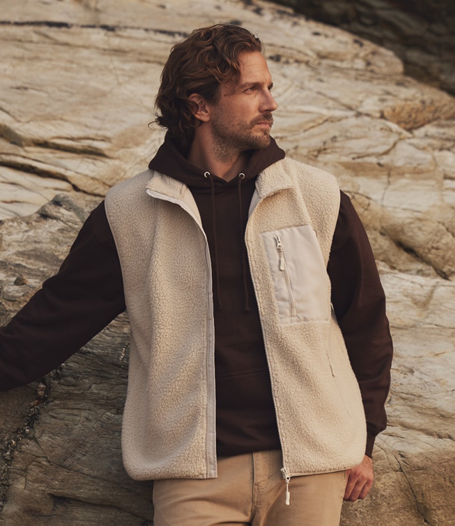 Ravine Unisex Borg Fleece Gilet bedrukken met eigen logo