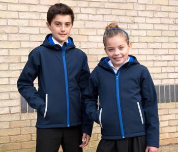 JUNIOR/YOUTH TX PERFORMANCE HOODED SOFTSHELL RESULT RS224J