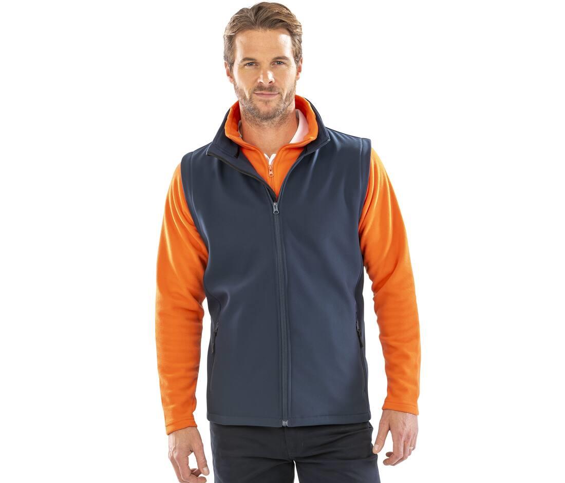RESULT MENS PRINTABLE SOFTSHELL BODYWARMER bedrukken met eigen logo