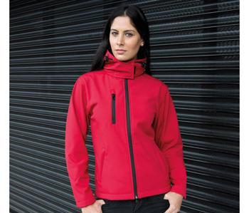 WOMENS TX PERFORMANCE HOODED SOFTSHELL JACKET RESULT RS23F