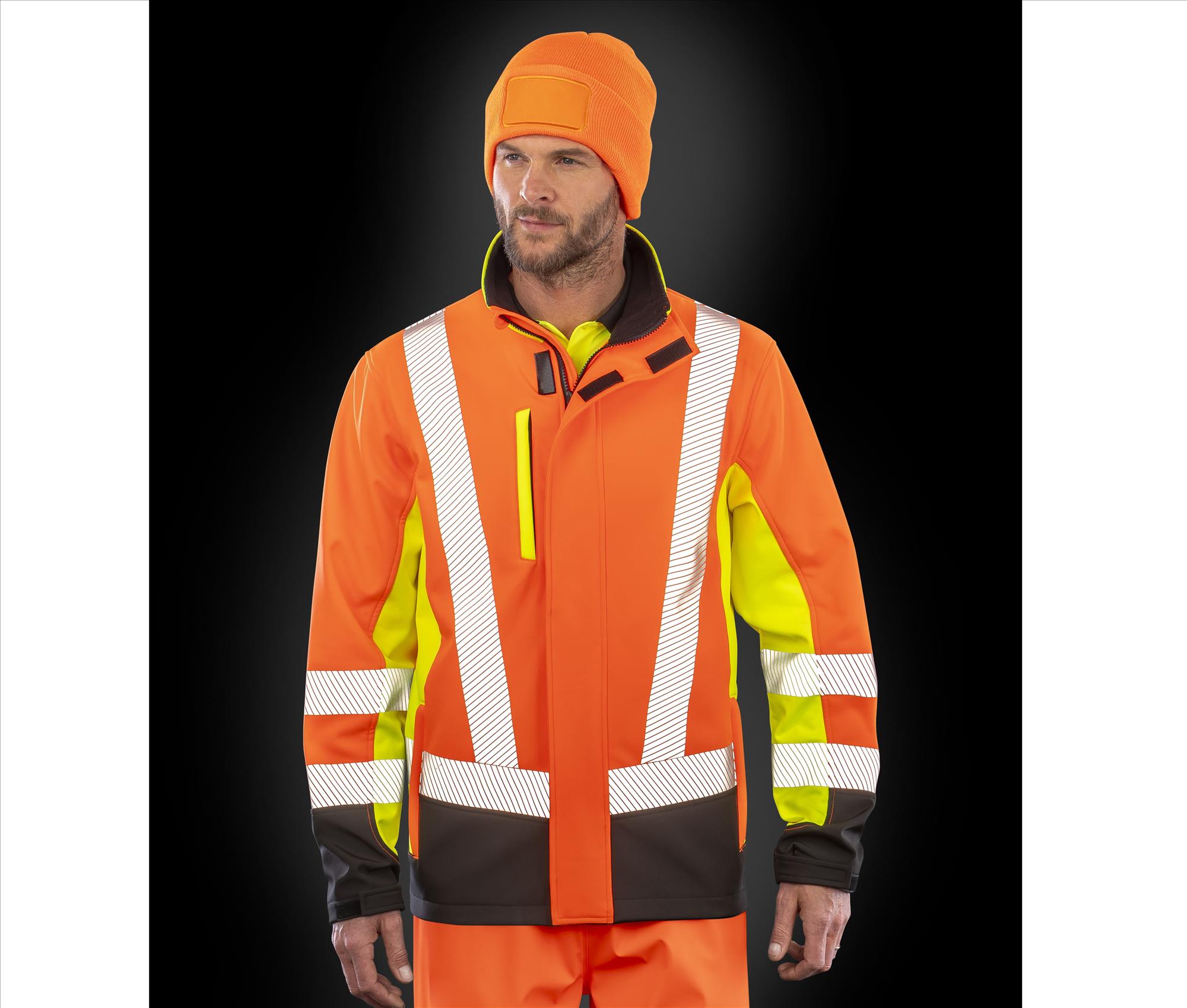 RESULT RECYCLED 3-LAYER PRINTABLE
3-TONE SAFETY SOFTSHELL bedrukken met eigen logo