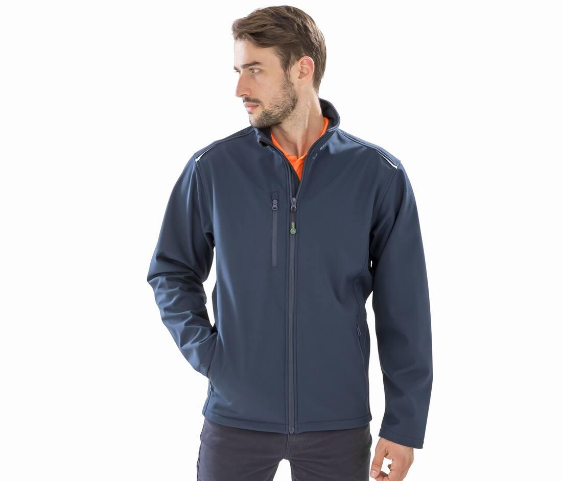 RESULT RECYCLED 3-LAYER PRINTABLE SOFTSHELL JACKET bedrukken met eigen logo