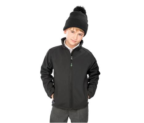RECYCLED 2-LAYER PRINTABLE JUNIOR SOFTSHELL JACKET RESULT RS901J
