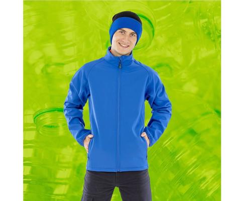 MENS RECYCLED 2-LAYER PRINTABLE SOFTSHELL JACKET RESULT RS901M