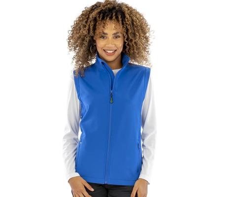 WOMENS RECYCLED 2-LAYER PRINTABLE SOFTSHELL BODYWARMER RESULT RS902F