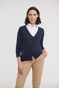 Russell Ladies V-Neck Knitted Cardigan Russell 9715F