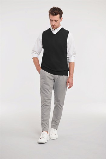 V-Neck Sleeveless Knitted Pullover Russell 9716M