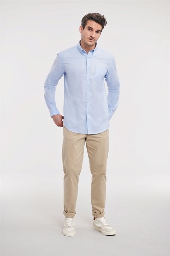 Men's Longsleeve Tailored Button-Down Oxford Shirt Russell 9928M