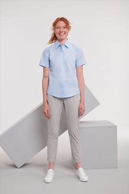 Russell Ladies Shortsleeve Clas. Oxford Shirt Russell 9933F