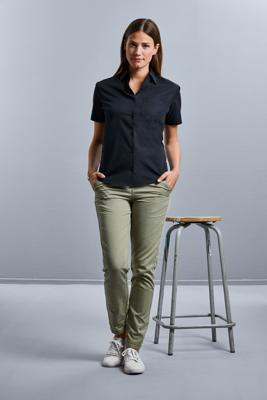 Russell Ladies SS Clas. Pure Cotton Poplin Shirt Russell 9937F