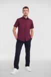 Russell Men Shortsleeve Fitted Stretch Shirt Russell 9947M